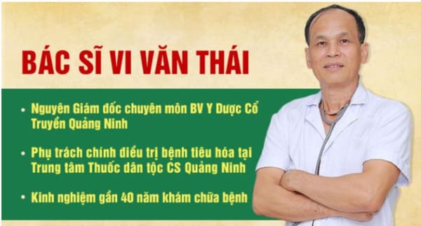 Bác sĩ Vi Văn Thái – Bác sĩ Chuyên khoa I, Nguyên Giám đốc Bệnh viện Y Dược Cổ Truyền Quảng Ninh