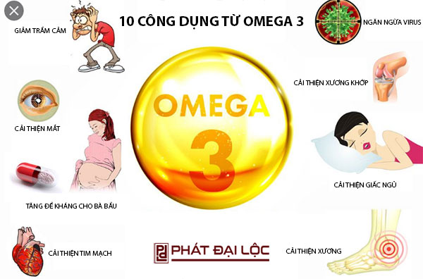 10 công dụng từ Omega 3 đem lại với sức khỏe