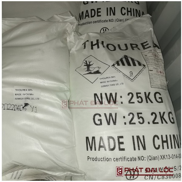 Thiourea 99% - CH4N2S - 25kg Trung Quốc
