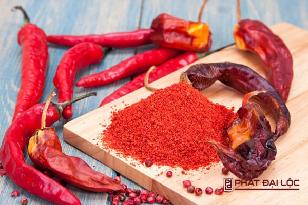 Màu đỏ ớt Paprika dạng bột màu đỏ