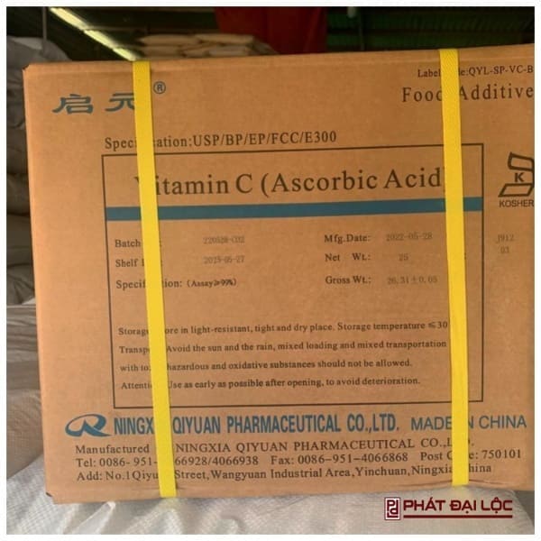 Vitamin C – Ascorbic Acid (E300) – C6H806