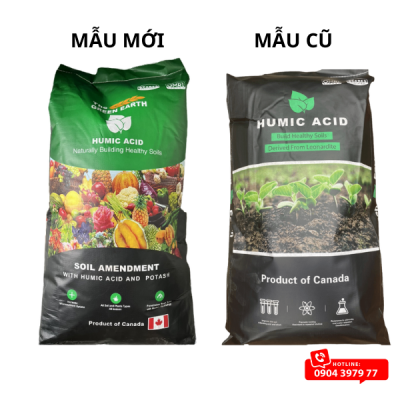 Phân bón kích rễ Humic Acid – Axit Humic Canada – Bao 20kg