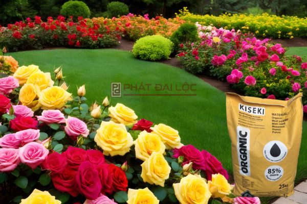 Bón phân hữu cơ cho vườn hoa hồng